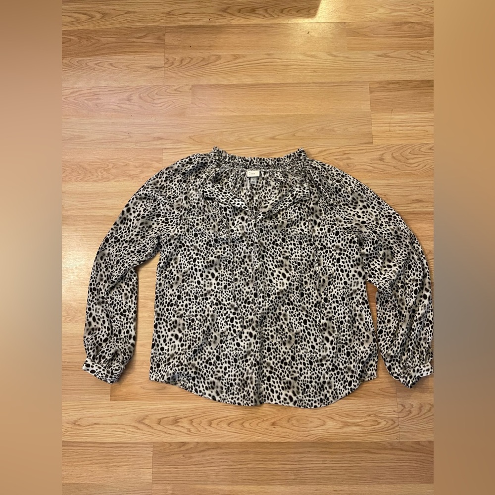 a new day printed blouse